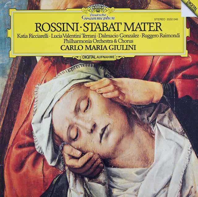 ジュリーニのロッシーニ/「スターバト・マーテル」　独DGG　3530　LP レコード