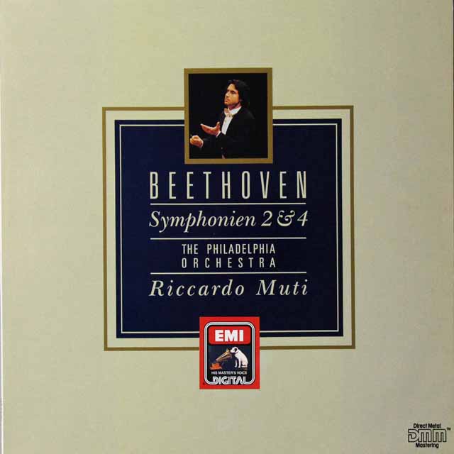 ムーティのベートーヴェン/交響曲第2&4番　独EMI  3292　LP レコード