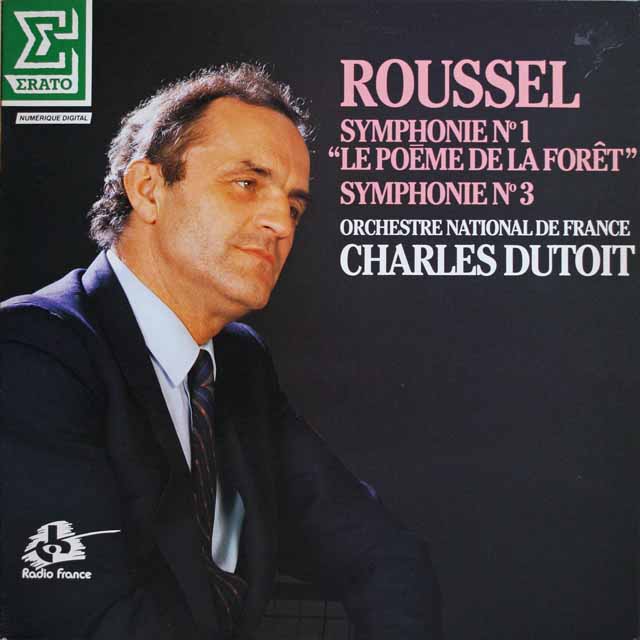 デュトワのルーセル/交響曲第1番「森の詩」、第3番　仏ERATO　3899　LP レコード