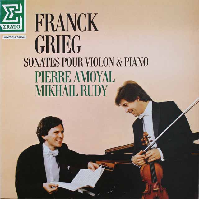 アモイヤルのフランク、グリーグ/ヴァイオリンソナタ集　仏ERATO　3899　LP レコード