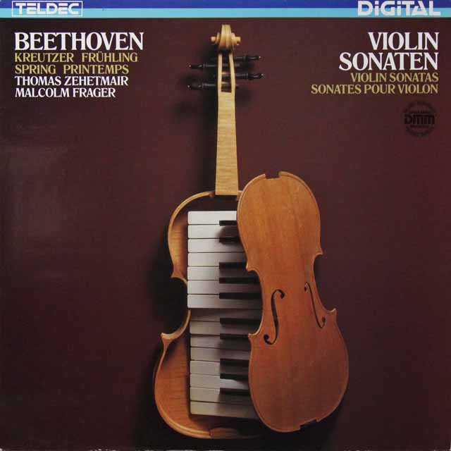 ツェートマイアー、フレイジャーのベートーヴェン/ヴァイオリンソナタ第5番「春」、第9番「クロイツェル」　独TELDEC　3541　LP レコード