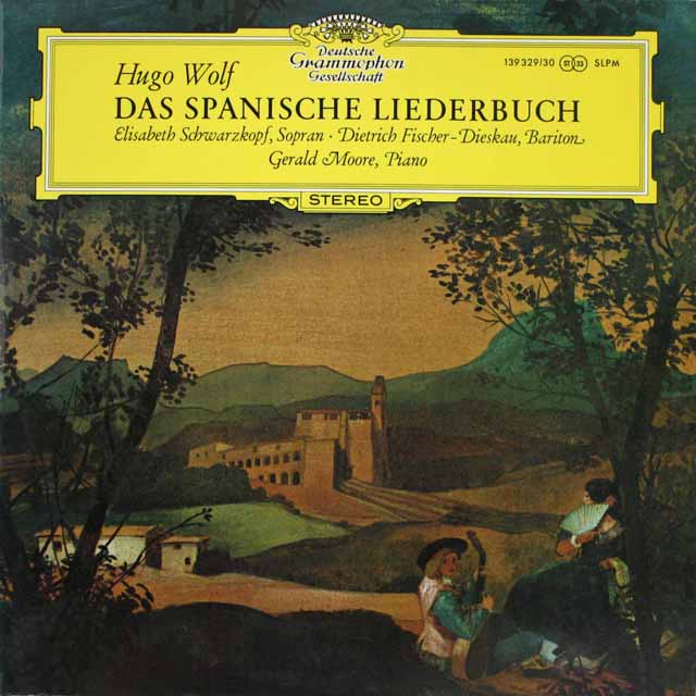 シュヴァルツコップ、フィッシャー=ディースカウのヴォルフ/スペイン歌曲集　独DGG　3804　LP レコード