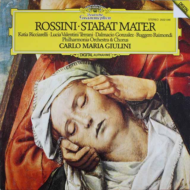 ジュリーニのロッシーニ/スターバト・マーテル　独DGG　3804　LP レコード