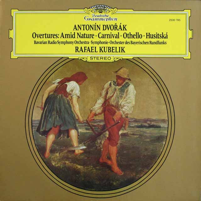 クーベリックのドヴォルザーク/序曲集　独DGG　3804　LP レコード