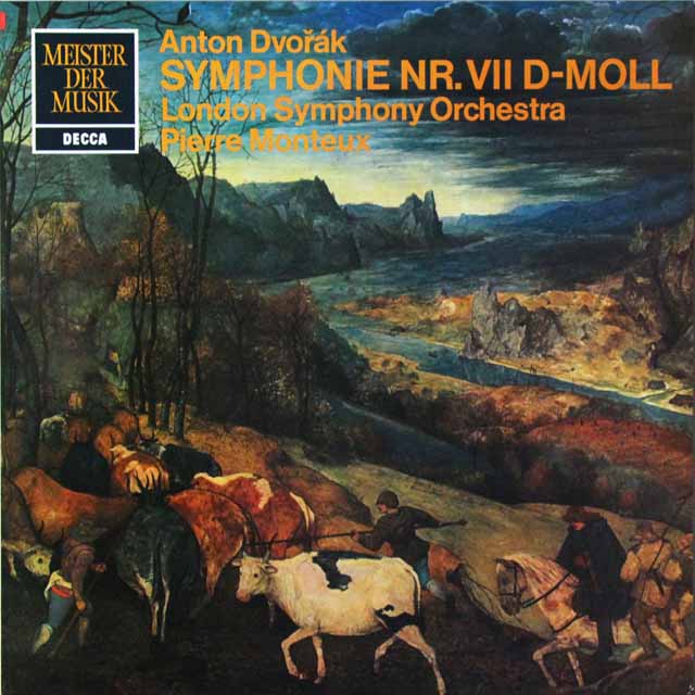 モントゥーのドヴォルザーク/交響曲第7番　独DECCA　3541　LP レコード