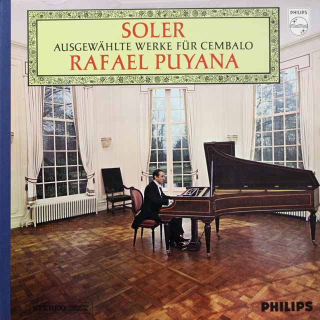 プヤーナのソレール/チェンバロソナタ集　蘭PHILIPS　3899　LP レコード