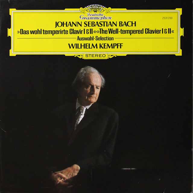 ケンプのバッハ/平均律クラヴィーア曲集第1、2巻より　独DGG　3542　LP レコード