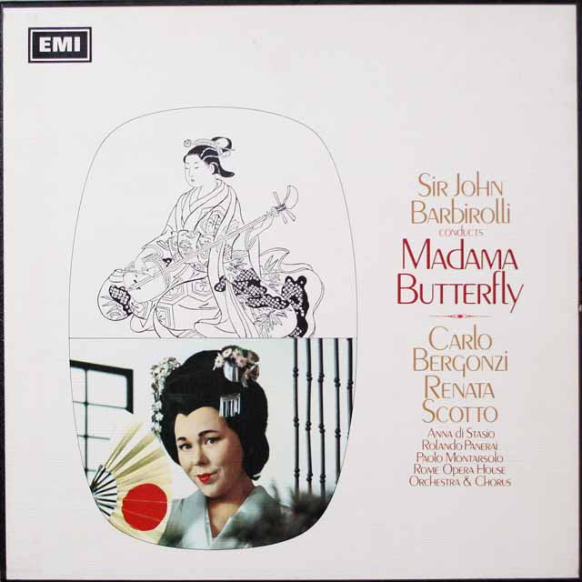 バルビローリのプッチーニ/蝶々夫人　英EMI　3408　LP レコード