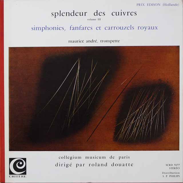 アンドレ&パリ・コレギウム・ムジクムの　　内容不明     仏Critere  2641　LP レコード