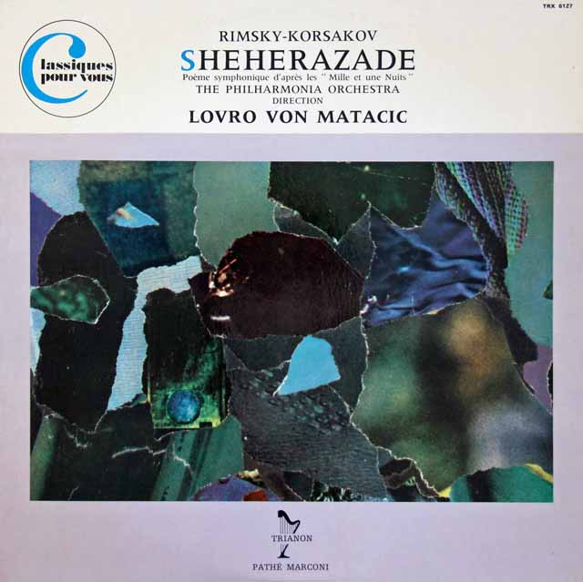 マタチッチのリムスキー=コルサコフ/「シェヘラザード」　仏TRIANON　3533　LP レコード