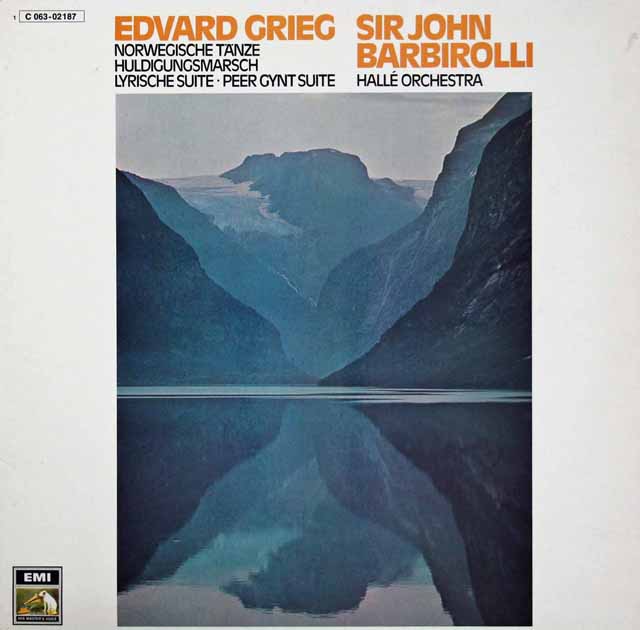 バルビローリのグリーグ/4つのノルウェー舞曲ほか　 独EMI　 3533　LP レコード