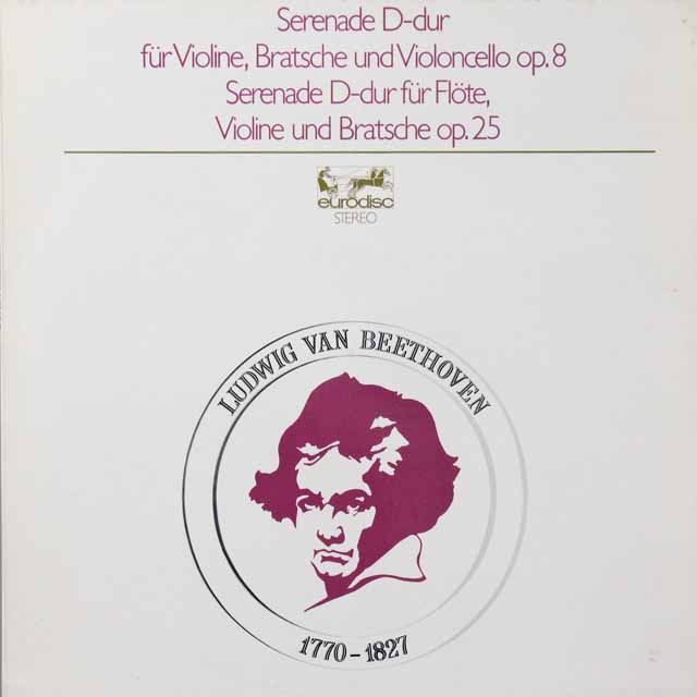 ドレスデン・カンマー・ゾリステンのベートーヴェン/セレナード集　独eurodisc　3704　LP レコード