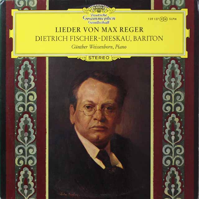 D.F=ディースカウのレーガー/歌曲集　独DGG　3899　LP レコード