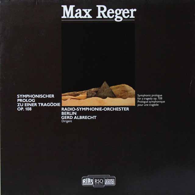アルブレヒトのレーガー/ある悲劇への交響的序章　独schwann　3705　LP レコード