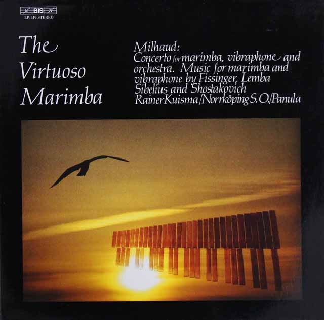 クイズマ、パヌラのミヨー/マリンバ、ヴィヴラフォンのための協奏曲ほか　独BIS　3533　LP レコード