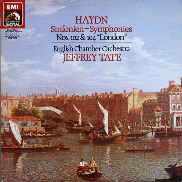 テイトのハイドン/交響曲第102番、第104番「ロンドン」　独EMI　3804　LP レコード
