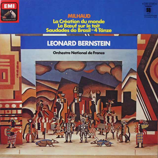 バーンスタインのミヨー/「世界の創造」ほか　独EMI　3898　LP レコード