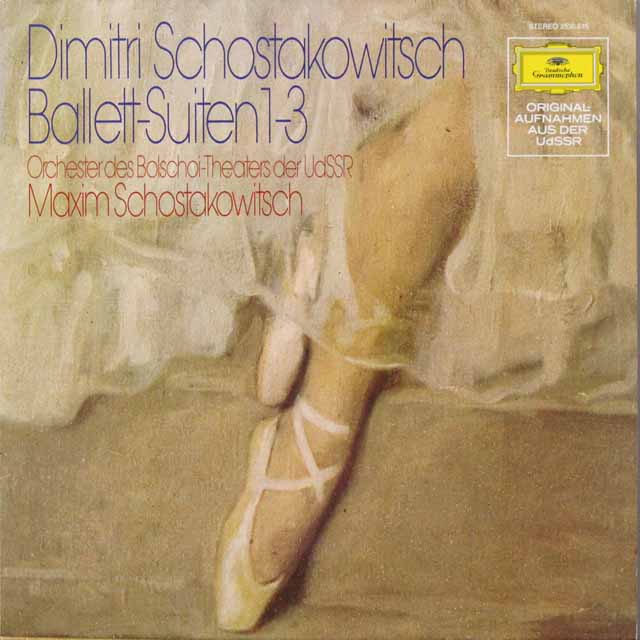 M.ショスタコーヴィチのショスタコーヴィチ/バレエ組曲第1~3番　独DGG　3601　LP レコード