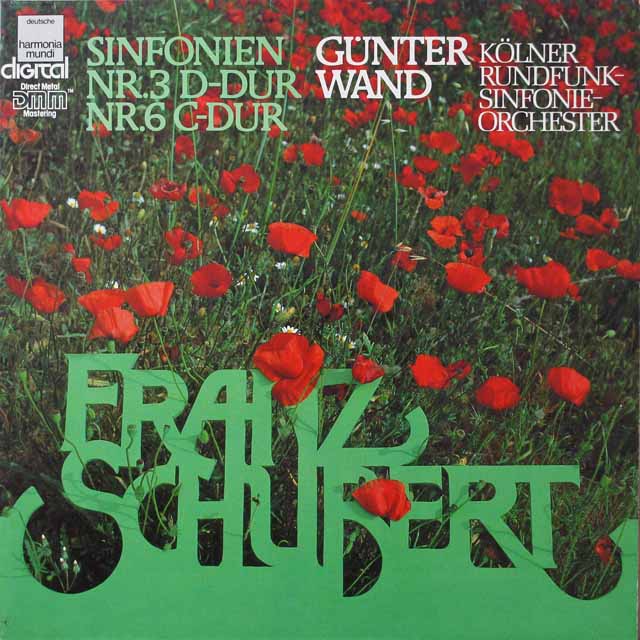 ヴァントのシューベルト/交響曲第3、6番　独EMI　3898　LP レコード