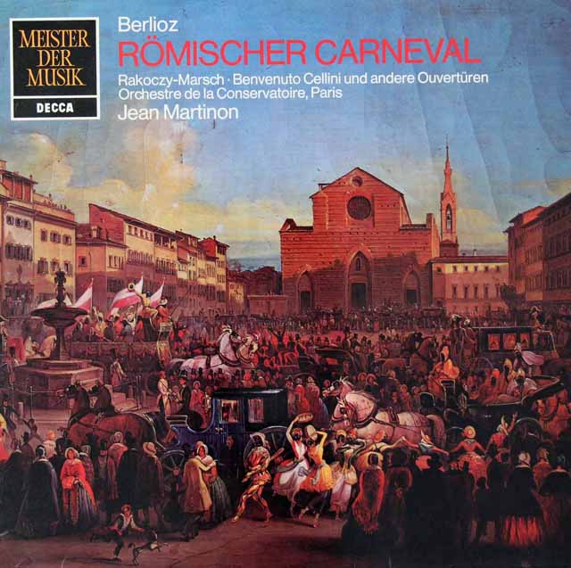 マルティノンのベルリオーズ/「ローマの謝肉祭」ほか　独DECCA　3029　LP レコード
