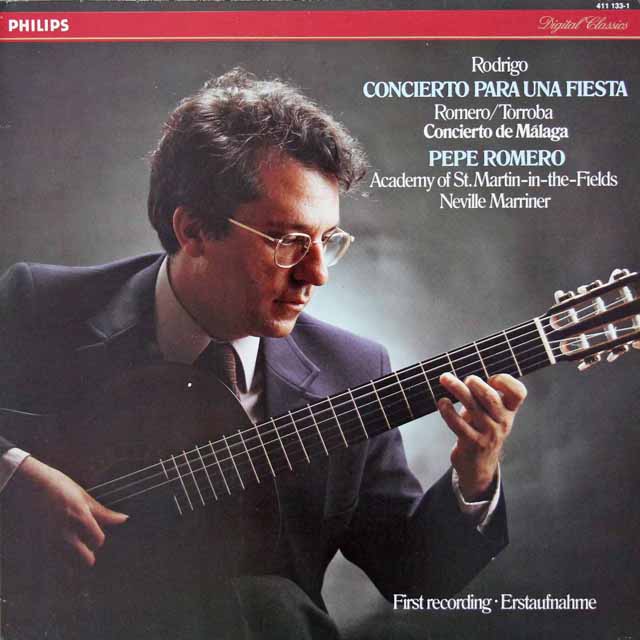 ロメロ、マリナーのロドリーゴ/ギターと管弦楽のための「宴の協奏曲」ほか　蘭PHILIPS　3499　LP レコード