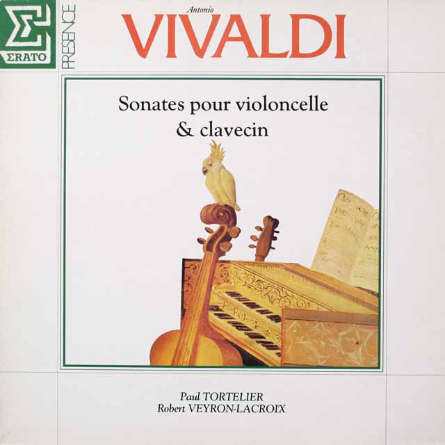 トルトゥリエのヴィヴァルディ/チェロソナタ集　仏ERATO　3411　LP レコード