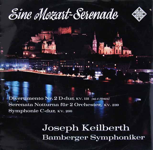 カイルベルトのモーツァルト/セレナーデ集　独telefunken　3534　LP レコード