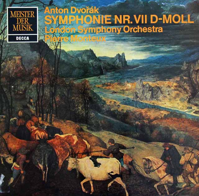 モントゥーのドヴォルザーク/交響曲第7番　独DECCA  3534　LP レコード