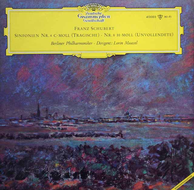 【モノラル】　マゼールのシューベルト/交響曲第8番「未完成」ほか　独DGG　2995　LP レコード