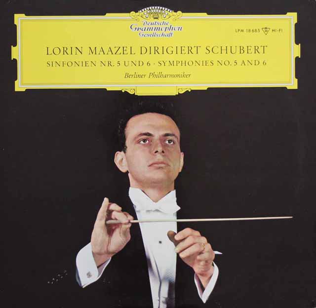 【モノラル】　マゼールのシューベルト/交響曲第5、6番　独DGG　2995　LP レコード