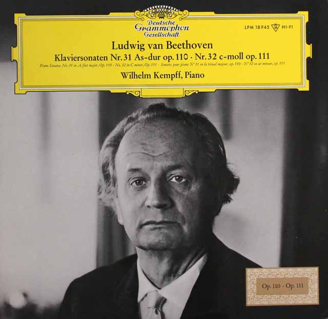 【モノラル】　ケンプのベートーヴェン/ピアノソナタ第31&32番　独DGG　2995　LP レコード