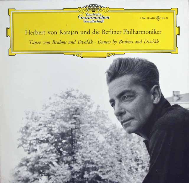 【モノラル】　カラヤンのブラームス&ドヴォルザーク/舞曲集　独DGG　2995　LP レコード
