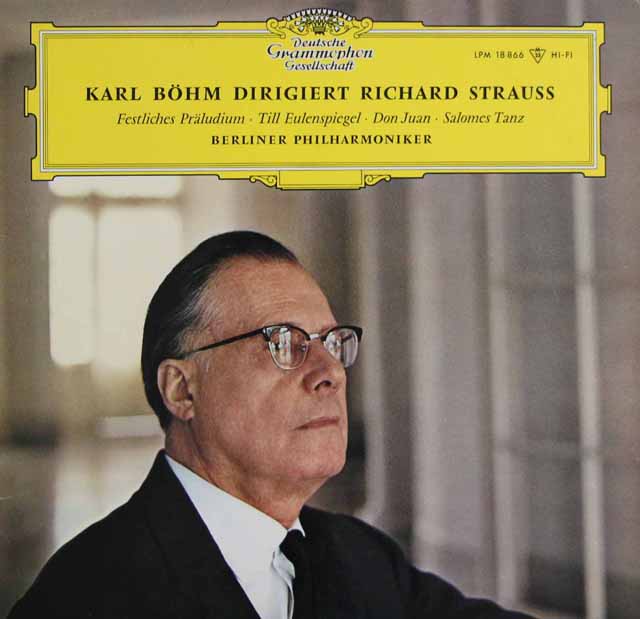 【モノラル】　ベームのR.シュトラウス/名演集　独DGG　2995　LP レコード