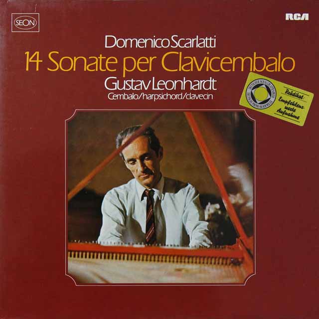 レオンハルトのスカルラッティ/チェンバロソナタ集　独RCA（SEON)   3292　LP レコード