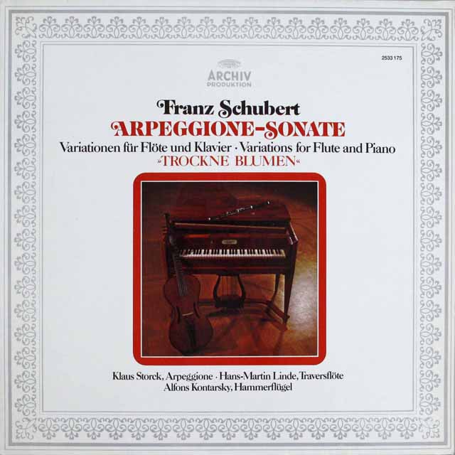 ストルクらのシューベルト/「アルペジオーネ」ほか　独ARCHIV　3802　LP レコード