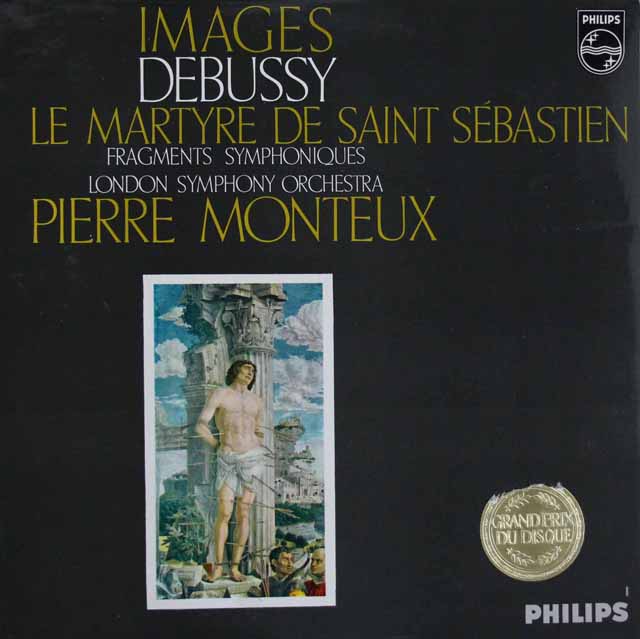 【モノラル】　モントゥーのドビュッシー/「映像」、「聖セバスチャンの殉教」　蘭PHILIPS　2995　LP レコード