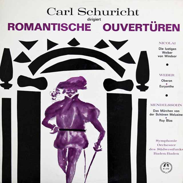 【モノラル】　シューリヒトのロマンティック序曲集　仏CH　2995　LP レコード