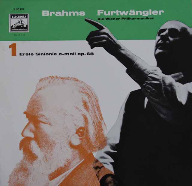【モノラル】　フルトヴェングラーのブラームス/交響曲第1番　独ELECTROLA　2995　LP レコード