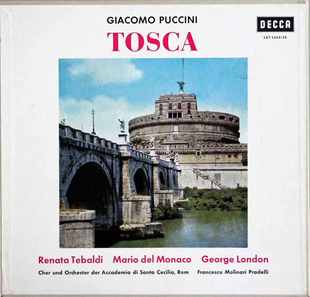【モノラル】　モリナーリ=プラデッリのプッチーニ/「トスカ」　独DECCA　2995　LP レコード