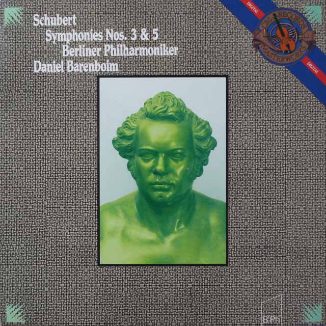 バレンボイムのシューベルト/交響曲第3、5番　蘭CBS　3899　LP レコード