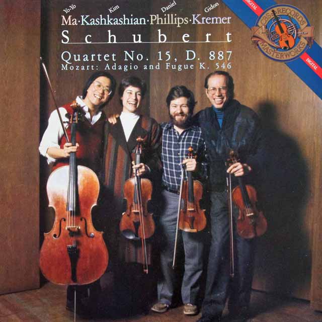 ヨーヨー・マ、クレーメルらのシューベルト/弦楽四重奏曲第15番ほか　蘭CBS　3535　LP レコード