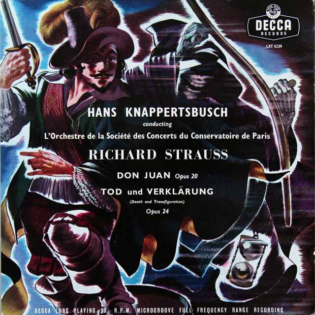 【オリジナル盤】　クナッパーツブッシュのR.シュトラウス/「ドン・ファン」&「死と浄化」　英DECCA　3223　LP レコード