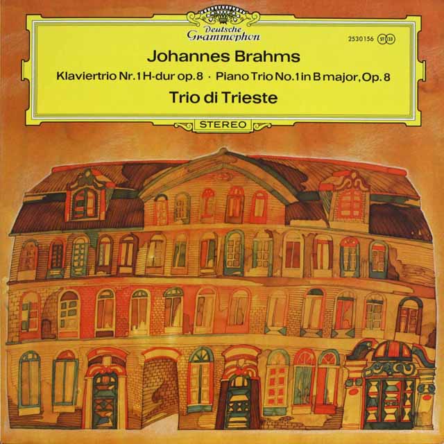 トリエステ・トリオのブラームス/ピアノ三重奏曲第1番　独DGG　2522　LP レコード