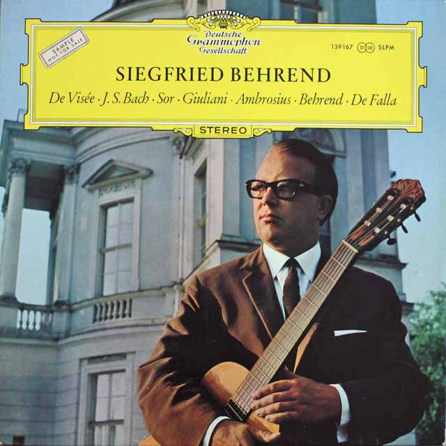 【テストプレス】　ベーレント・ギターリサイタル　独DGG　3232　LP レコード