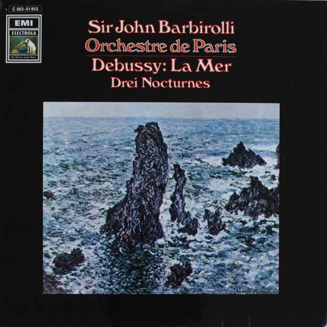 バルビローリのドビュッシー/「海」ほか　独EMI　3805　LP レコード