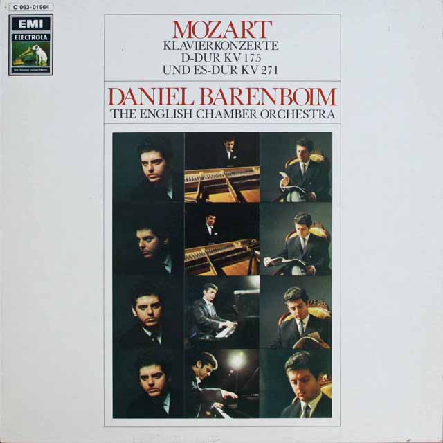 バレンボイムのモーツァルト/ピアノ協奏曲第5、9番「ジュノム」　独EMI　3805　LP レコード
