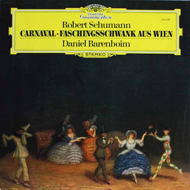 バレンボイムのシューマン/「謝肉祭」ほか　独DGG　3805　LP レコード