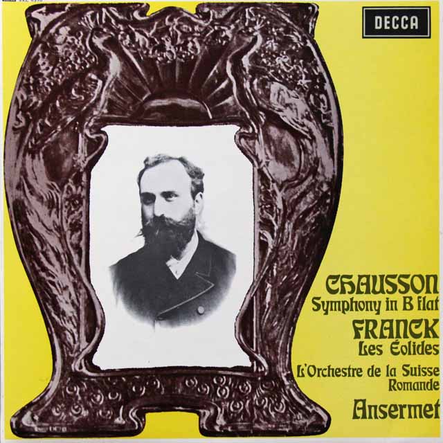 【オリジナル盤】　アンセルメのショーソン/交響曲変ロ長調ほか　英DECCA　3603　LP レコード