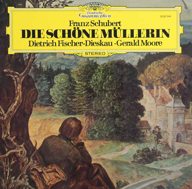 フィッシャー=ディースカウのシューベルト/歌曲集「美しき水車小屋の娘」　独DGG  3001　LP レコード