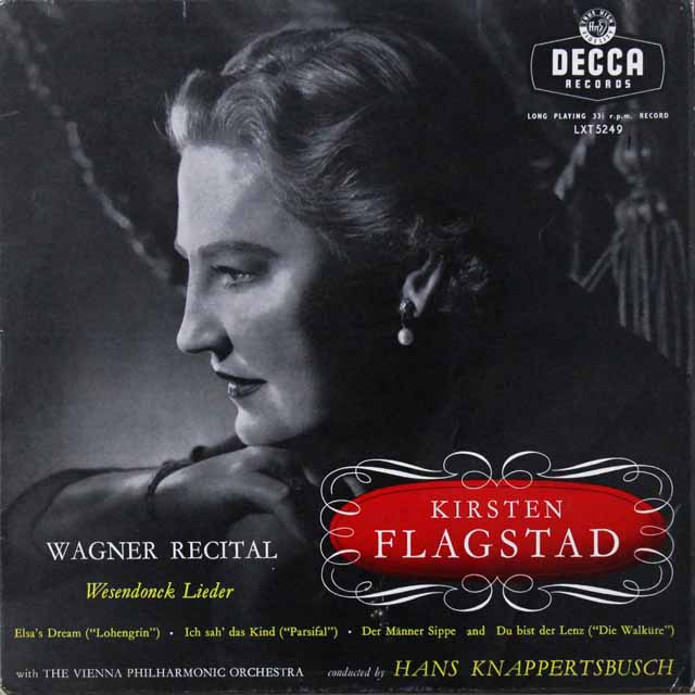 フラグスタート&クナッパーツブッシュのワーグナー/アリア集　仏DECCA   2720　LP レコード